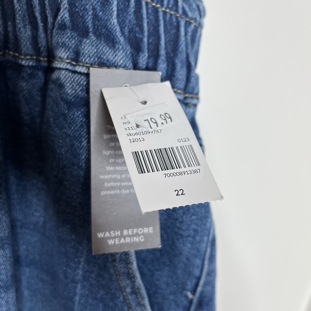 Lane Bryant Signature Fit Mom Jeans Womens 22 High Rise Elastic Waist Comfort - Picture 3 of 7
